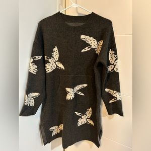 No brand sweater dress with front pocket